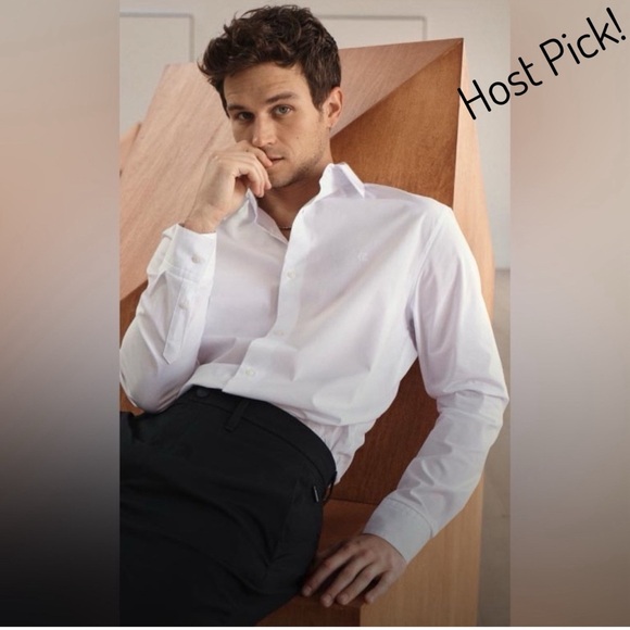 Calvin Klein Other - NWT Calvin Klein Steel + Slim Fit Performance Non-Iron Herringbone Dress Shirt